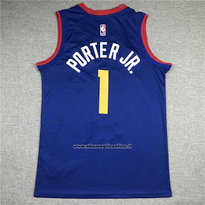 Maglia Denver Nuggets Michael Porter Jr. #1 Statement Blu